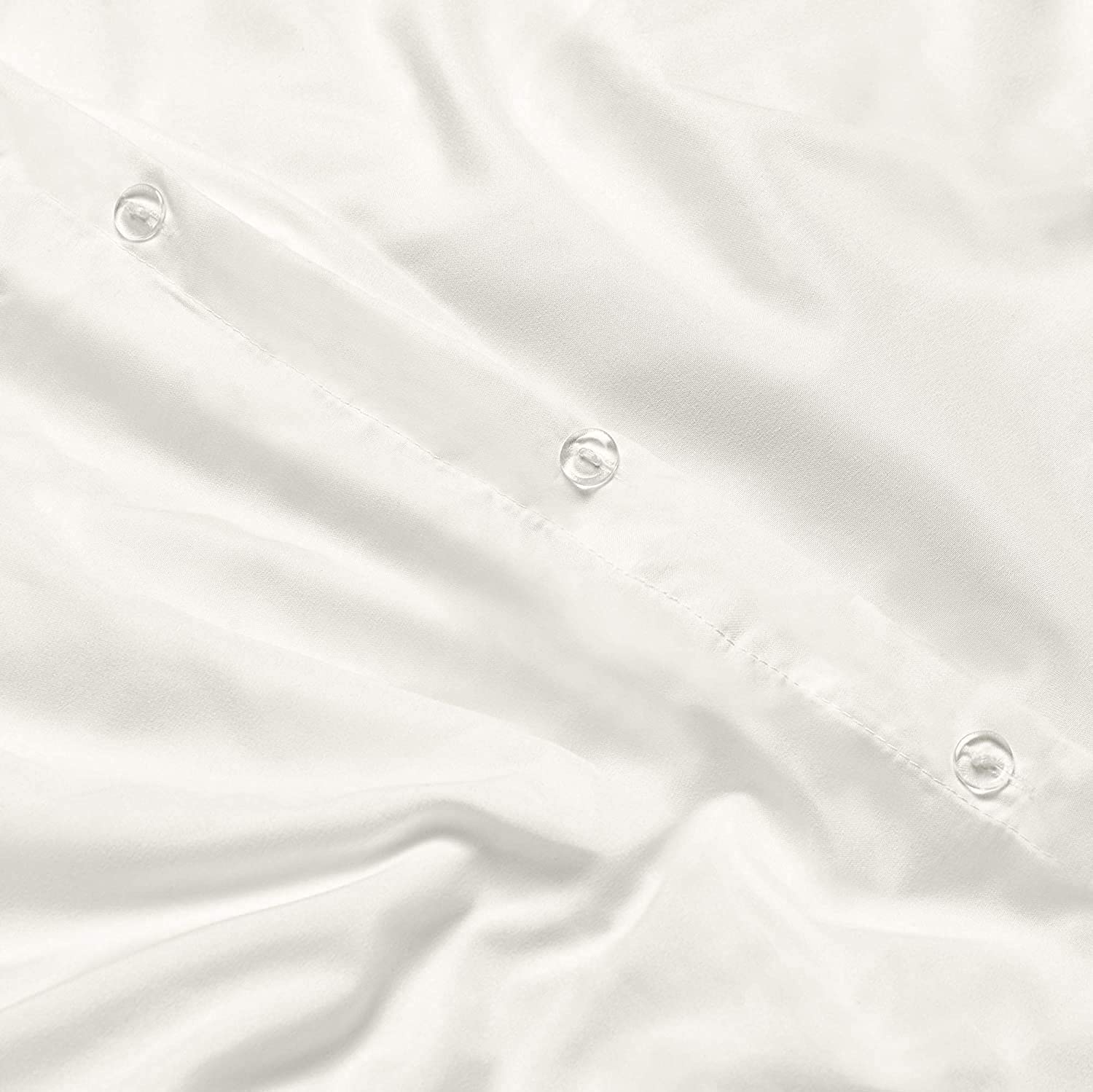AURORA PLUS 100% Pure Egyptian Cotton Queen White Duvet Cover – 400 Thread Count- 3 Piece- Sateen Weave- Long Staple Combed Cotton-Extra Soft Smooth Silky- Sateen Weave (Queen,White)